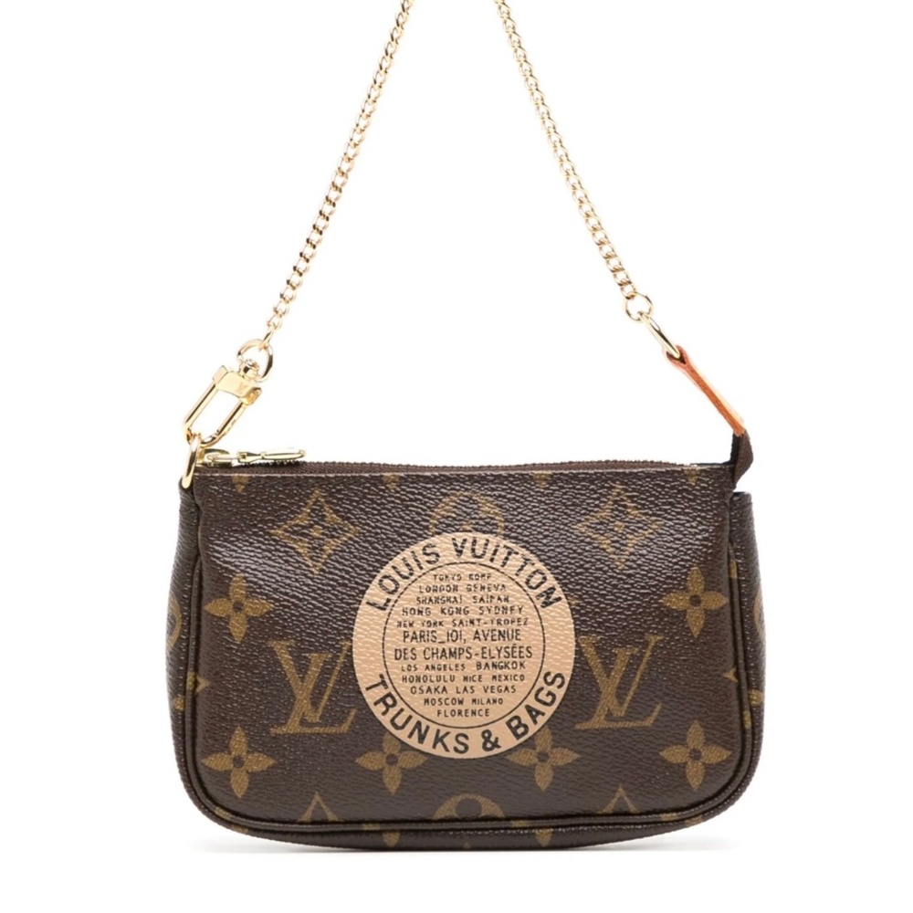 LOUIS VUITTON Monogram Trunk Illustration Pochette FL1037 - Picture 3 of 17